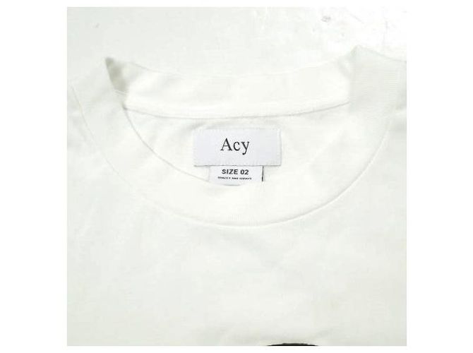 Autre Marque Camiseta Acy SMILEy TEE de algodón y poliuretano Blanco - vista 4