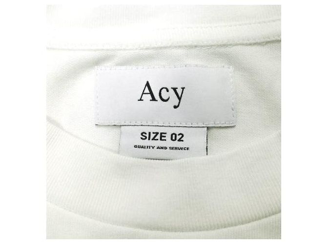 Autre Marque Camiseta Acy SMILEy TEE de algodón y poliuretano Blanco - vista 7