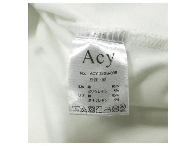 Autre Marque Camiseta Acy SMILEy TEE de algodón y poliuretano Blanco - vista 8