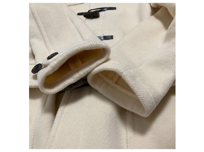 Autre Marque beautiful people Duffle Coat Abrigo de Lana Blanco Blanco roto - vista 11