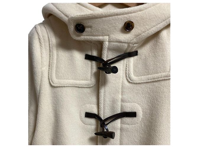 Autre Marque beautiful people Duffle Coat Abrigo de Lana Blanco Blanco roto - vista 2
