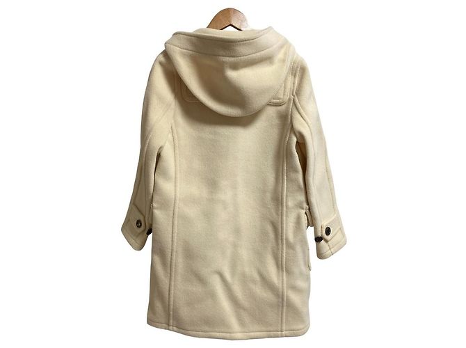 Autre Marque beautiful people Duffle Coat Abrigo de Lana Blanco Blanco roto - vista 4