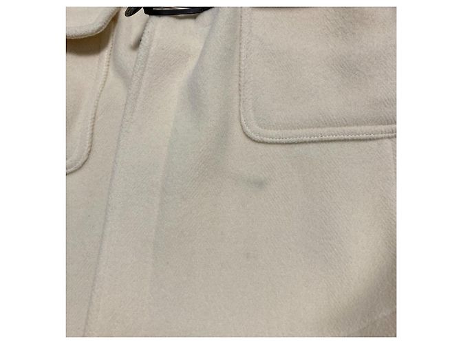 Autre Marque beautiful people Duffle Coat Abrigo de Lana Blanco Blanco roto - vista 9