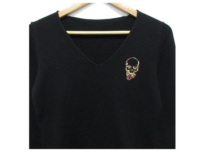 Autre Marque Lucien Pellat-Finet Kaschmir-Strickware Schwarz - Ansicht 3
