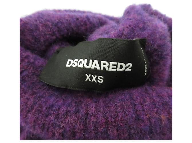 Autre Marque Suéter de cuello alto de mohair Dsquared2 Púrpura - vista 7