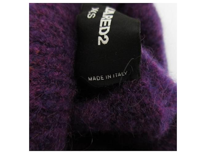 Autre Marque Suéter de cuello alto de mohair Dsquared2 Púrpura - vista 8