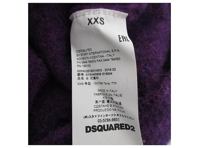 Autre Marque Suéter de cuello alto de mohair Dsquared2 Púrpura - vista 9