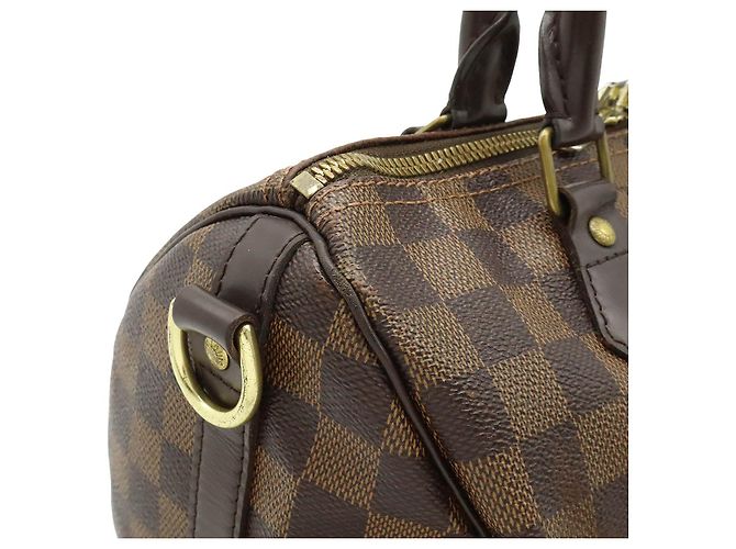 Borsa 2way Louis Vuitton Speedy Bandouliere Damier Marrone - vista 8