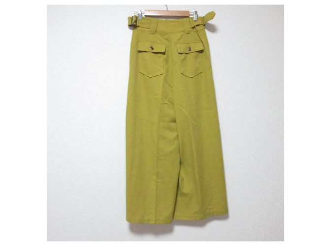 Autre Marque RITO Wide Pants mit Seitengürtel Gelb - Ansicht 2