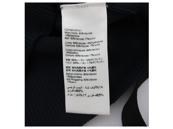 Autre Marque 3.1 Phillip Lim Rippstrick-Oberteil mit Plisseeärmeln Blau Marineblau - Ansicht 7