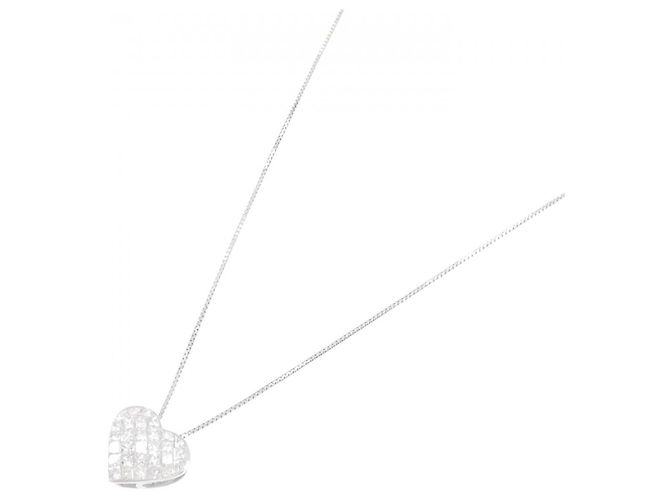 Autre Marque Collana in oro bianco Au750 e diamanti Argento - vista 2
