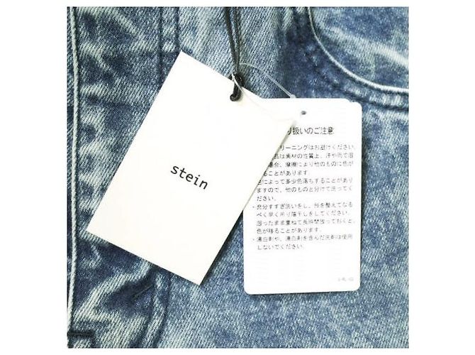 Autre Marque Jeans de denim con combinación de nylon y lavado químico stein Azul - vista 4