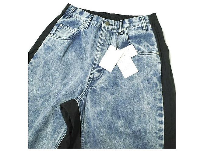 Autre Marque Jeans de denim con combinación de nylon y lavado químico stein Azul - vista 5