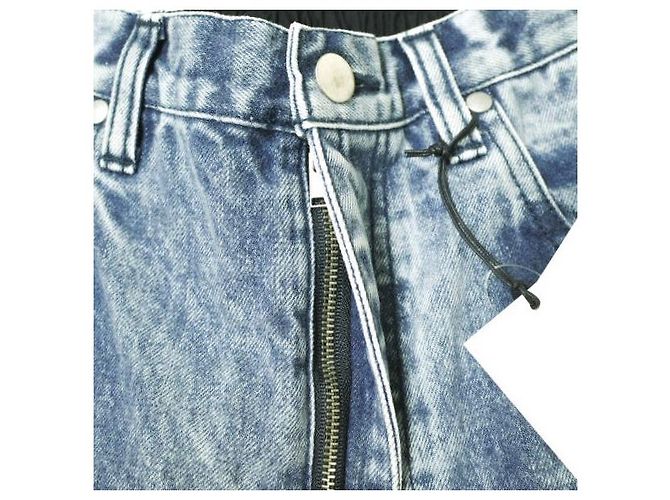 Autre Marque Jeans de denim con combinación de nylon y lavado químico stein Azul - vista 6