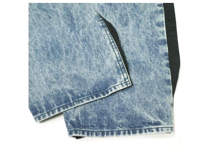 Autre Marque Jeans de denim con combinación de nylon y lavado químico stein Azul - vista 8