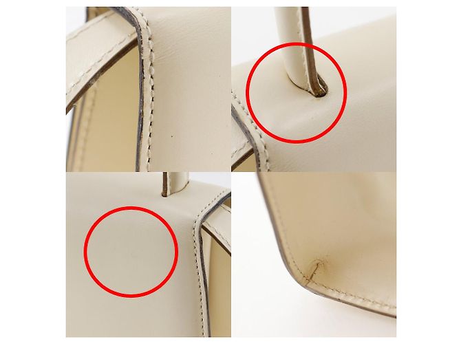 Céline Borsa a 2 vie in pelle di vitello Celine Bianco - vista 14