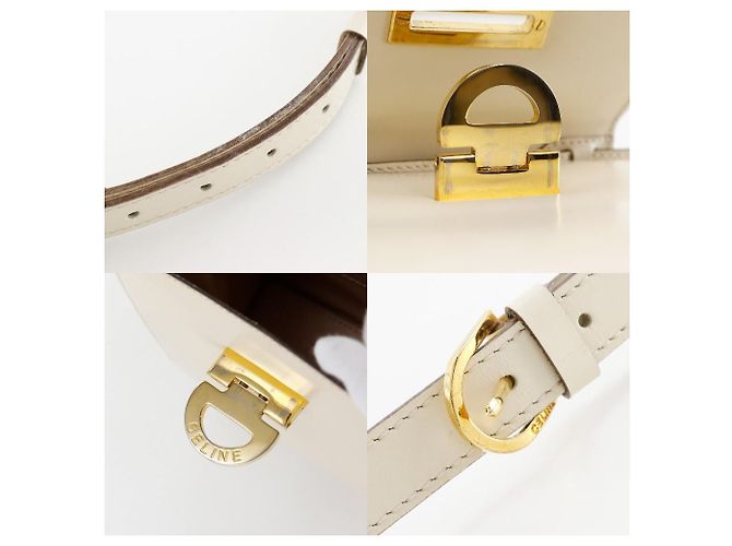 Céline Borsa a 2 vie in pelle di vitello Celine Bianco - vista 16
