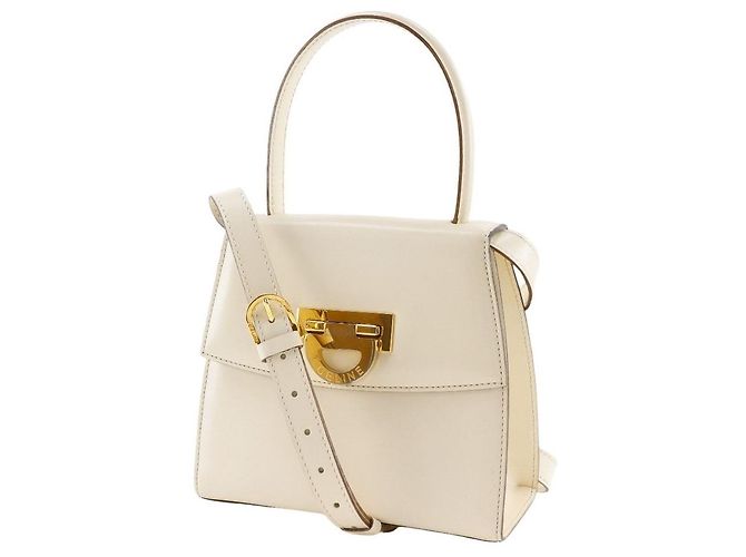 Céline Borsa a 2 vie in pelle di vitello Celine Bianco - vista 2