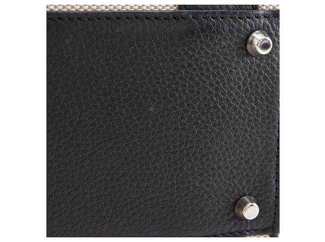Autre Marque Borsa Tote 2way in tela e vitello MORABITO Nero Grigio - vista 12