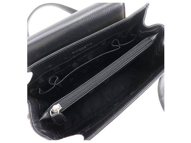 Autre Marque Borsa Tote 2way in tela e vitello MORABITO Nero Grigio - vista 6