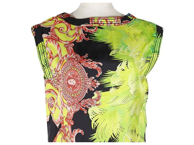 Top sin mangas de seda Medusa de Versace Negro Multicolor - vista 2