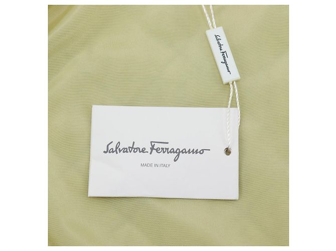 Prenda de exterior de seda acolchada Salvatore Ferragamo Amarillo - vista 16