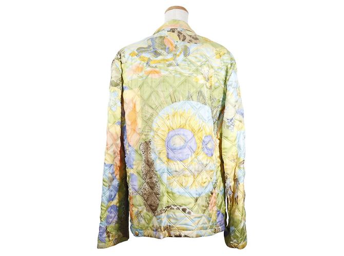 Prenda de exterior de seda acolchada Salvatore Ferragamo Amarillo - vista 3