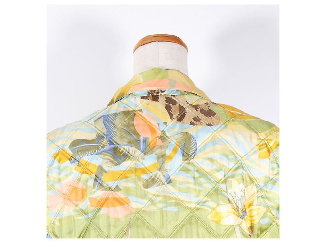 Prenda de exterior de seda acolchada Salvatore Ferragamo Amarillo - vista 4