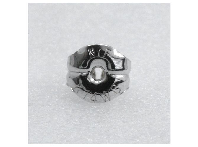Autre Marque Perlenohrringe aus Weißgold K14 Silber - Ansicht 5