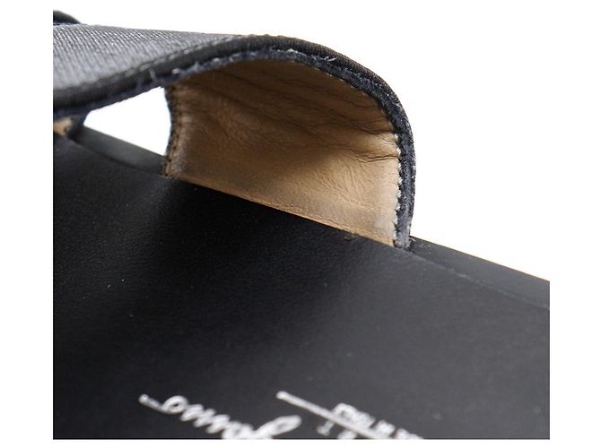 Mule in raso Salvatore Ferragamo Nero - vista 10