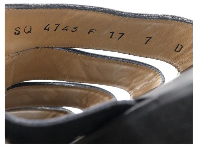Mule in raso Salvatore Ferragamo Nero - vista 11