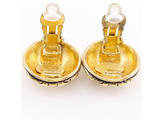 Orecchini Chanel Coco Mark Matelasse D'oro - vista 4