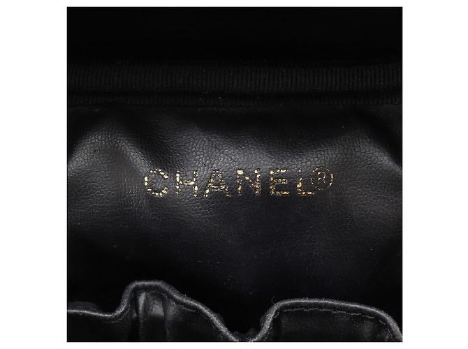 Pochette Chanel Vanity in Caviar Nero - vista 11