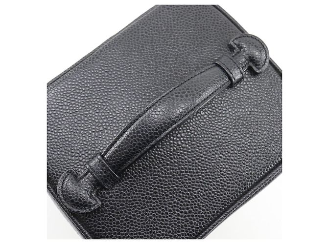 Pochette Chanel Vanity in Caviar Nero - vista 6