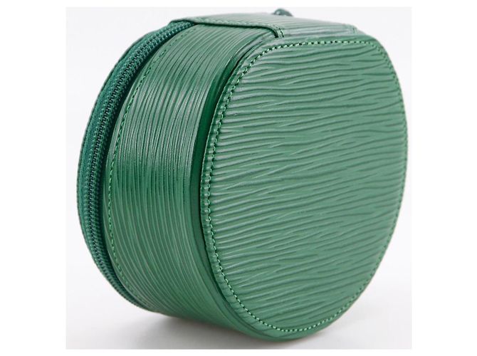 Louis Vuitton Ecrin Bijoux 12 en piel Epi Verde - vista 3