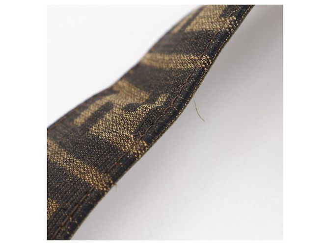 Fendi Zucca Nylon Canvas Gürtel Braun - Ansicht 10
