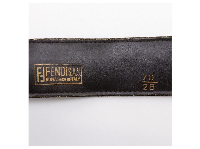 Fendi Zucca Nylon Canvas Gürtel Braun - Ansicht 16