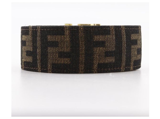 Fendi Zucca Nylon Canvas Gürtel Braun - Ansicht 3