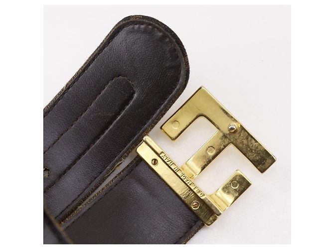 Fendi Zucca Nylon Canvas Gürtel Braun - Ansicht 5