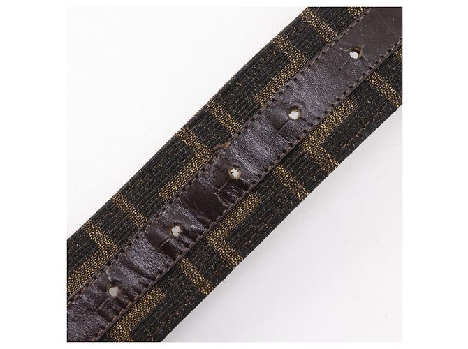 Fendi Zucca Nylon Canvas Gürtel Braun - Ansicht 6