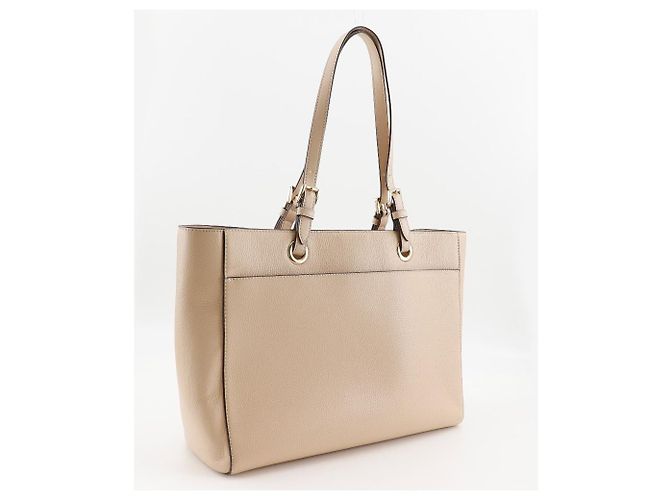 Michael Kors Leder 2way Tote Bag Beige - Ansicht 3