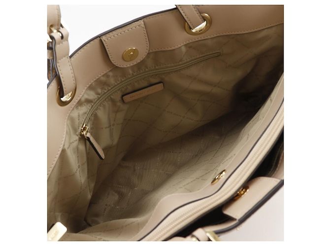 Michael Kors Leder 2way Tote Bag Beige - Ansicht 6