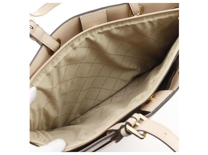 Michael Kors Leder 2way Tote Bag Beige - Ansicht 8