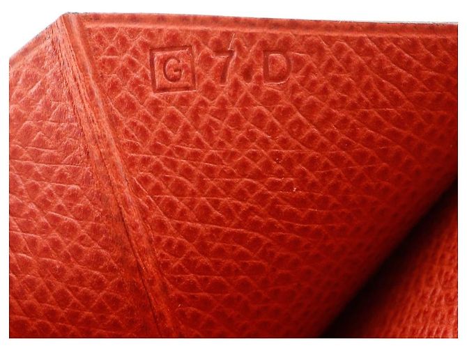 Portafoglio lungo Hermès Béarn in Veau Epsom Arancione - vista 13