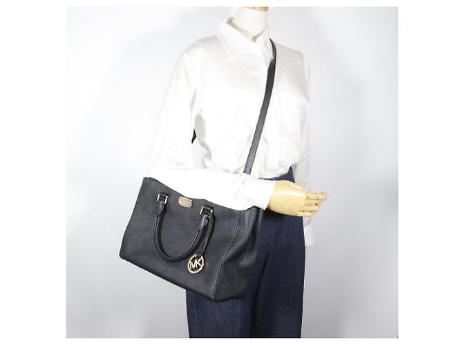 Borsa 2WAY SHOULDER in pelle Michael Kors 2way Bag Nero - vista 19