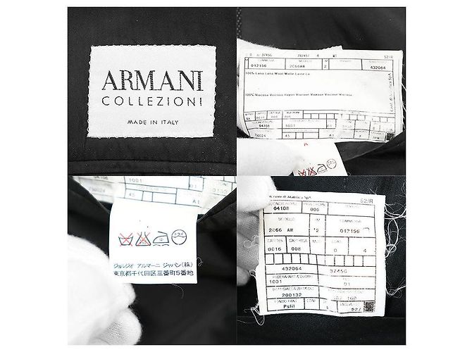 Traje de lana Armani Collezioni Negro - vista 10
