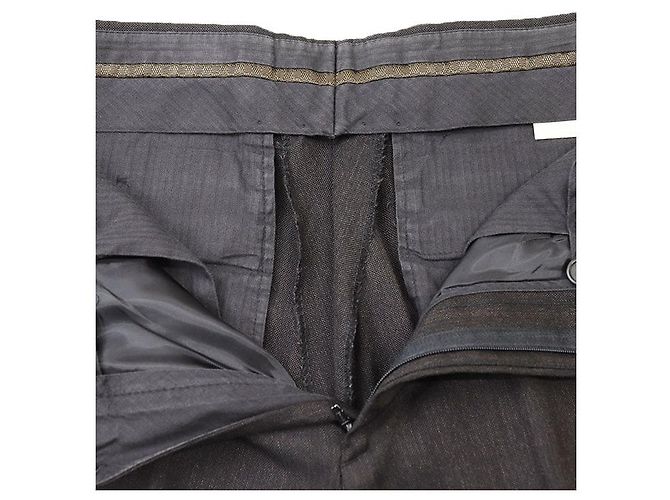 Completo in lana Louis Vuitton Marrone Grigio antracite - vista 11