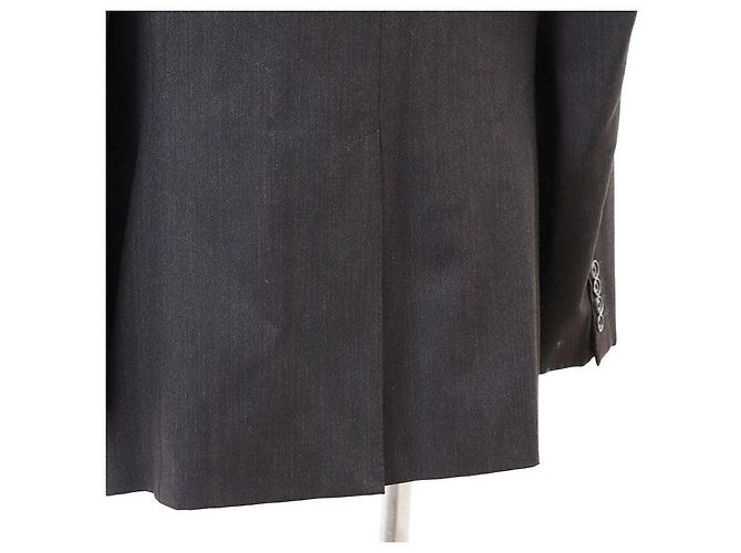 Completo in lana Louis Vuitton Marrone Grigio antracite - vista 14