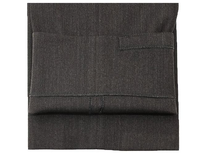 Completo in lana Louis Vuitton Marrone Grigio antracite - vista 15