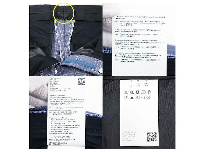 Autre Marque Conjunto de traje de lana Super130s Hugo Boss CARLO BARBERA Azul - vista 10